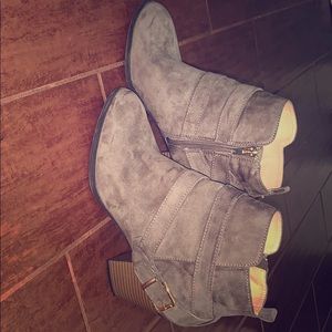Express suede booties